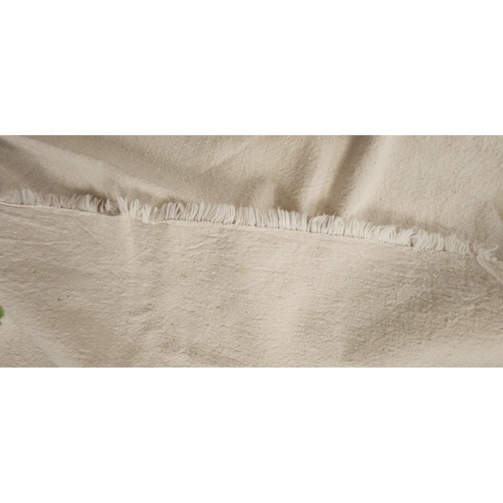 VtgCaribbean hand stitched embroidered tablecloth JAMAICAN FOLK ART linen 42x70" - Picture 9 of 9